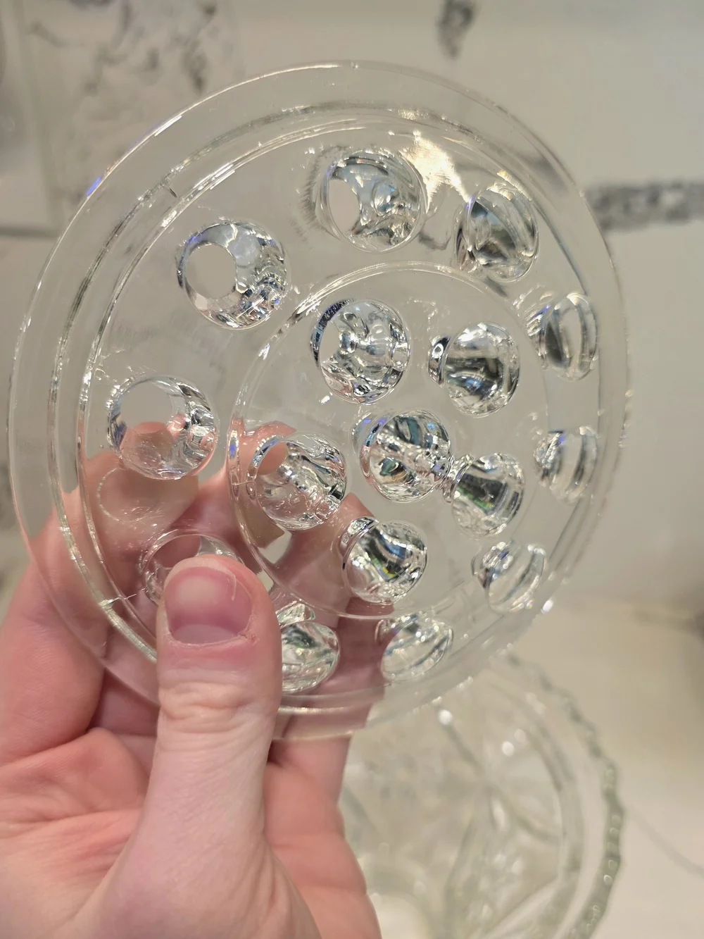 Clear Crystal Stem Vase